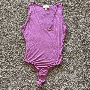 Women's Purple Sleeveless Bodysuit